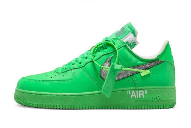 Off-White x Nike Air Force 1 Low 'Light Green Spark' DX1419-300 | New Release