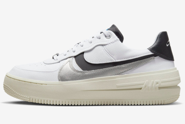 Nike Air Force 1 PLT.AF.ORM White/Black-Metallic Silver DX3199-100 - Premium Design and Style