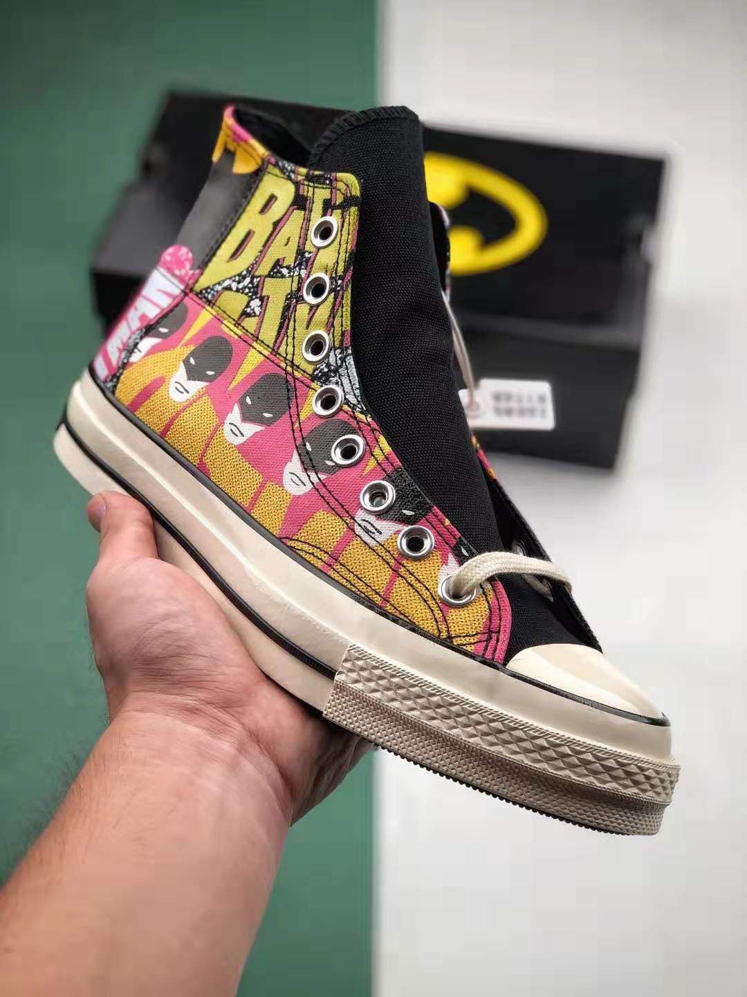 Converse Batman x Chuck 70 High '80th Anniversary - White' Sneakers | Limited Edition