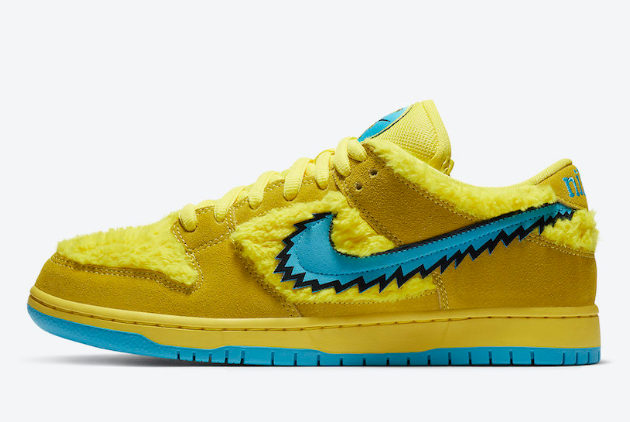 Grateful Dead x Nike SB Dunk Low 'Yellow Bear': Limited Edition Sneakers | CJ5378-700