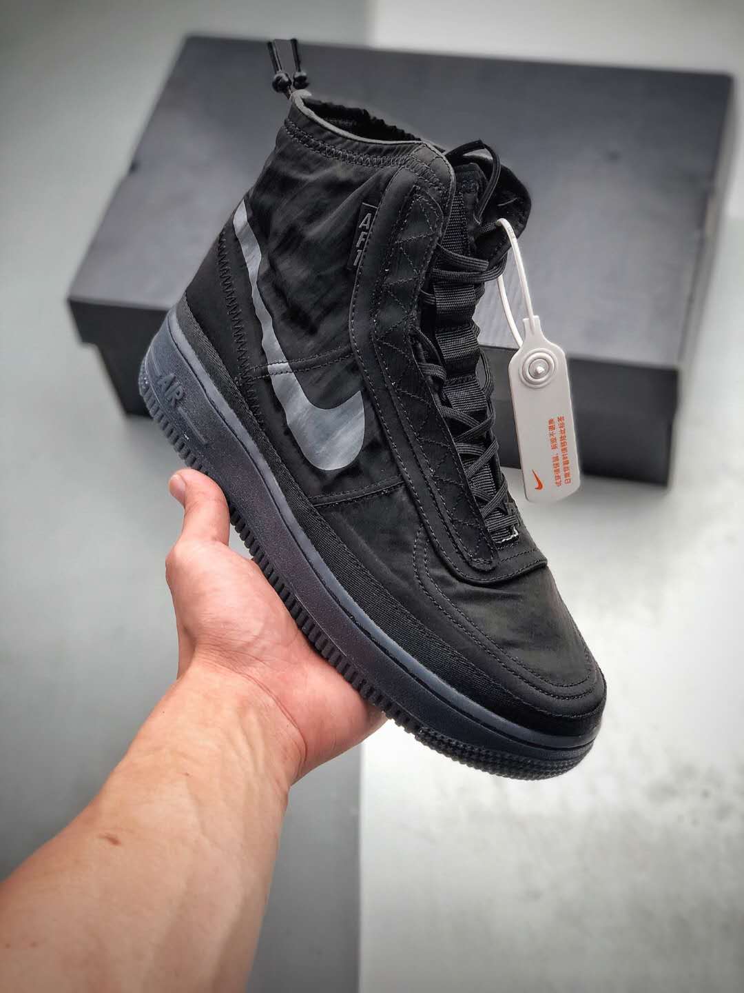 Nike Air Force 1 High Shell 'Black' BQ6096-001 - Sleek and Stylish Nike Sneakers