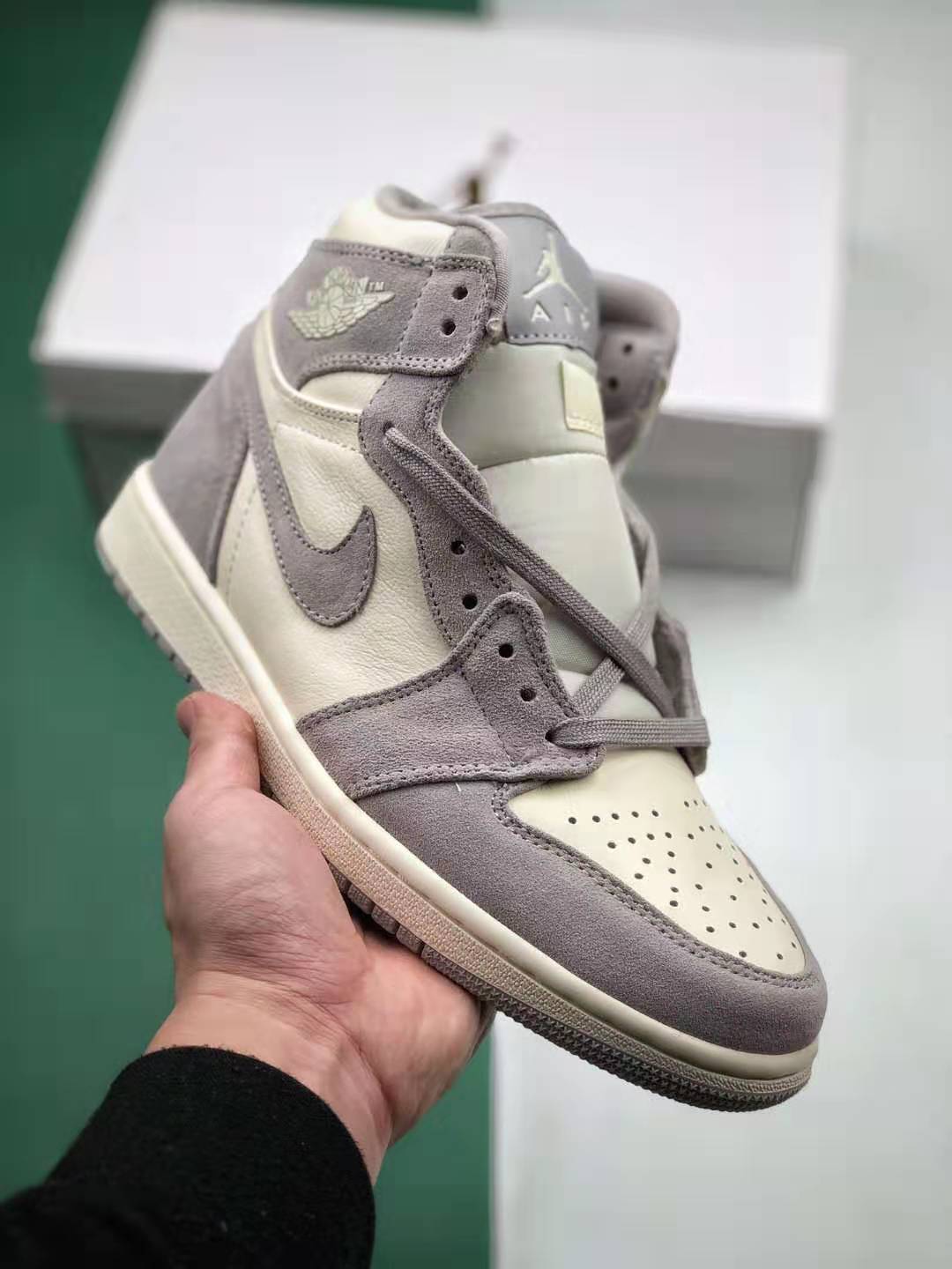 Air Jordan 1 High Premium 'Atmosphere Grey' AH7389-101 - Authentic Sneakers for Sale