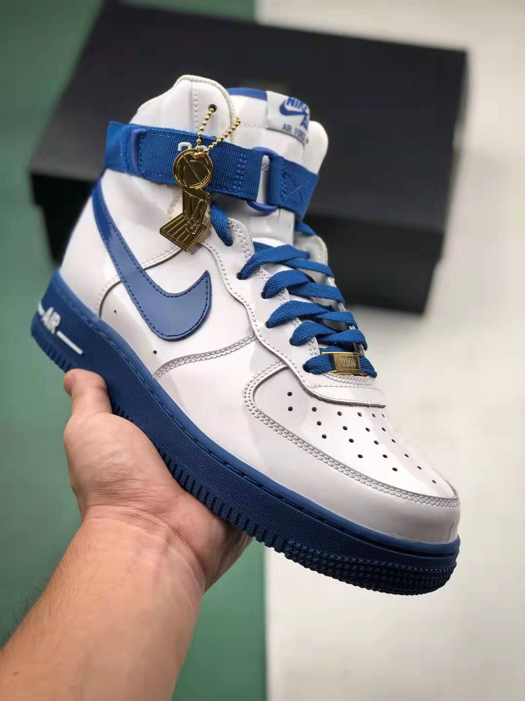 Nike Air Force 1 High Sheed Think 16 Rude Awakening White Blue AQ4229-100 - Iconic Style & Supreme Comfort