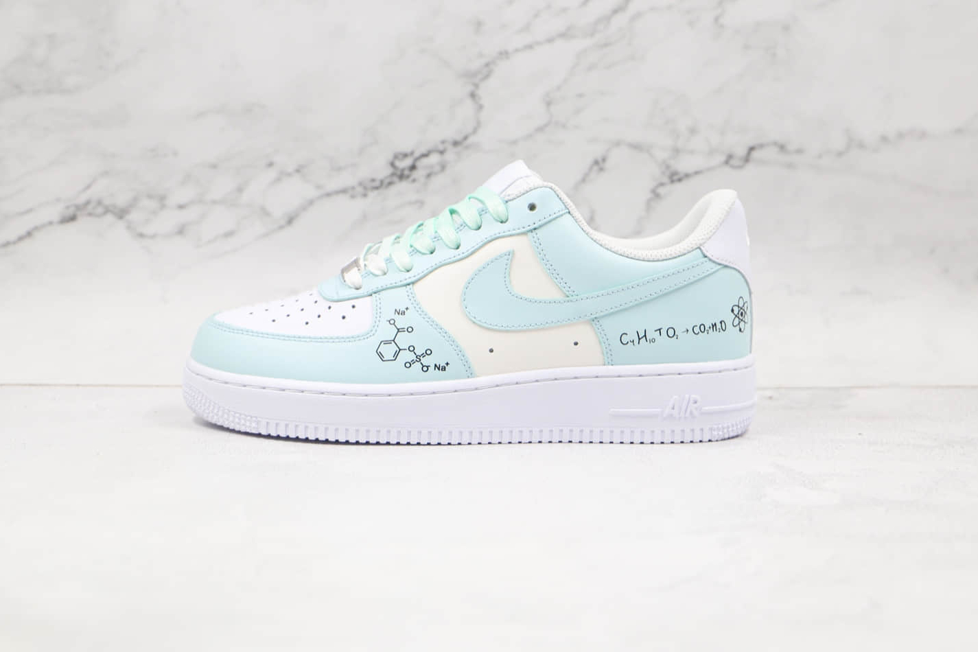 Nike Air Force 1 07 Low White Blue Black Shoes CW2288-303 - Stylish and Iconic Footwear