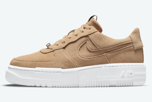 Nike Air Force 1 Pixel Tan Suede Hemp/White DQ5570-200 - Premium Quality Sneakers