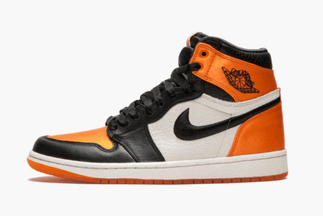 Wmns Air Jordan 1 High OG 'Satin Shattered Backboard' Black/Starfish-Sail-Black AV3725-010 - Limited Edition Stylish Sneakers