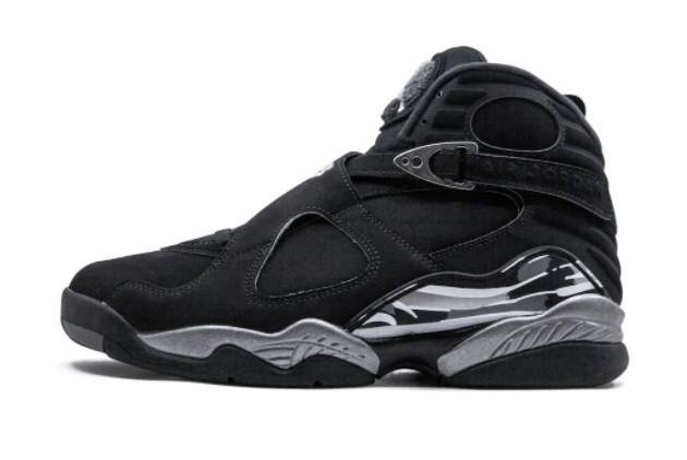 Air Jordan 8 'Chrome': Black/White-Light Graphite | Buy Now!