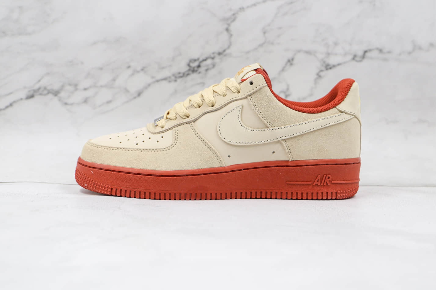 Nike Air Force 1 07 Low SE Beige White Brown Shoes - AA1391-111