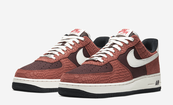 Nike Air Force 1 Low PRM Red Bark CV5567-200 | Premium Sneakers