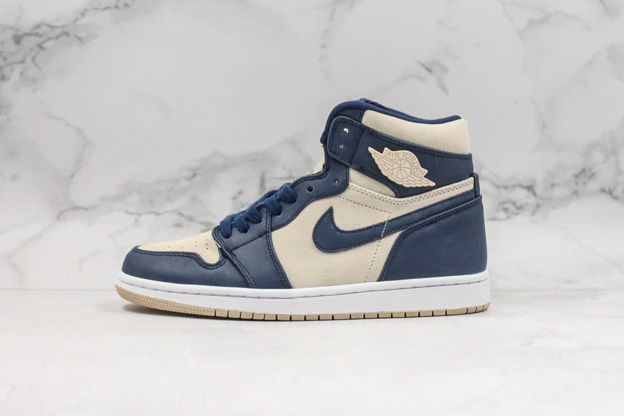 Air Jordan 1 High 'Navy Cream' AQ9131-401 - Sleek and Stylish Men's Sneakers