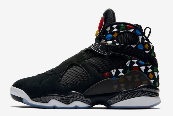 Air Jordan 8 'Quai 54' Black/White-Multi-Color CJ9218-001 – Shop Now!