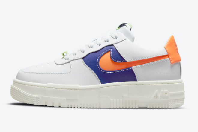 Nike Air Force 1 Pixel White/Laser Orange-Barely Volt DM8340-100 - Premium Sneakers for Women