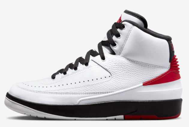Air Jordan 2 OG 'Chicago' White/Varsity Red-Black DX2454-106 - Classic Retro Sneaker | Limited Edition