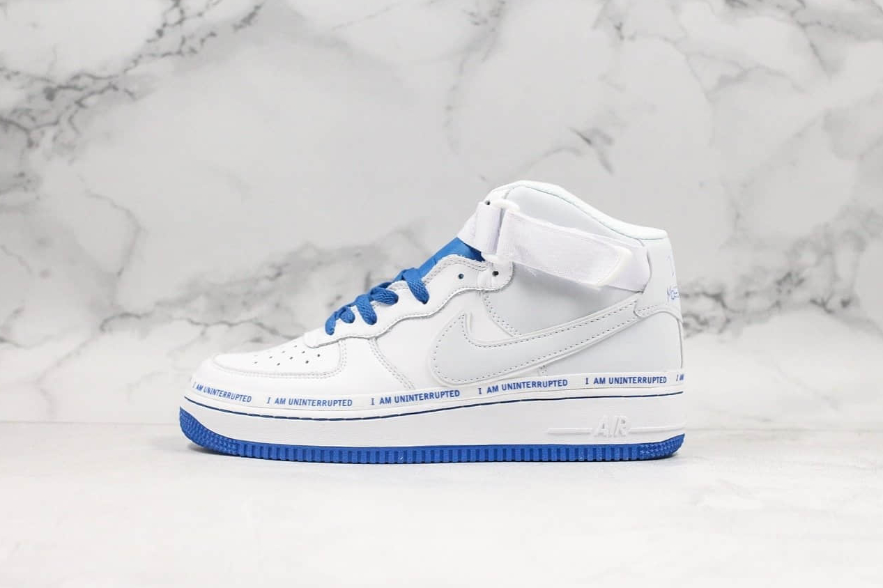 Nike Air Force 1 High Womens MTAA QS Uninterrupted White Blue CQ0494-600 - Limited Edition Sneakers