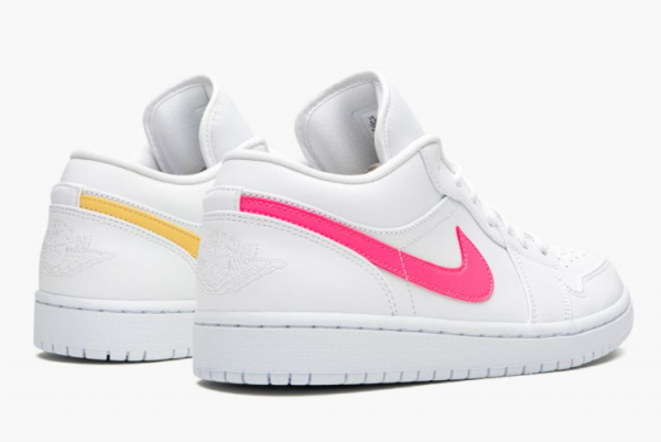 Air Jordan 1 Low White Multi-Color Swoosh CW7033-100 - Sleek and Stylish Sneakers