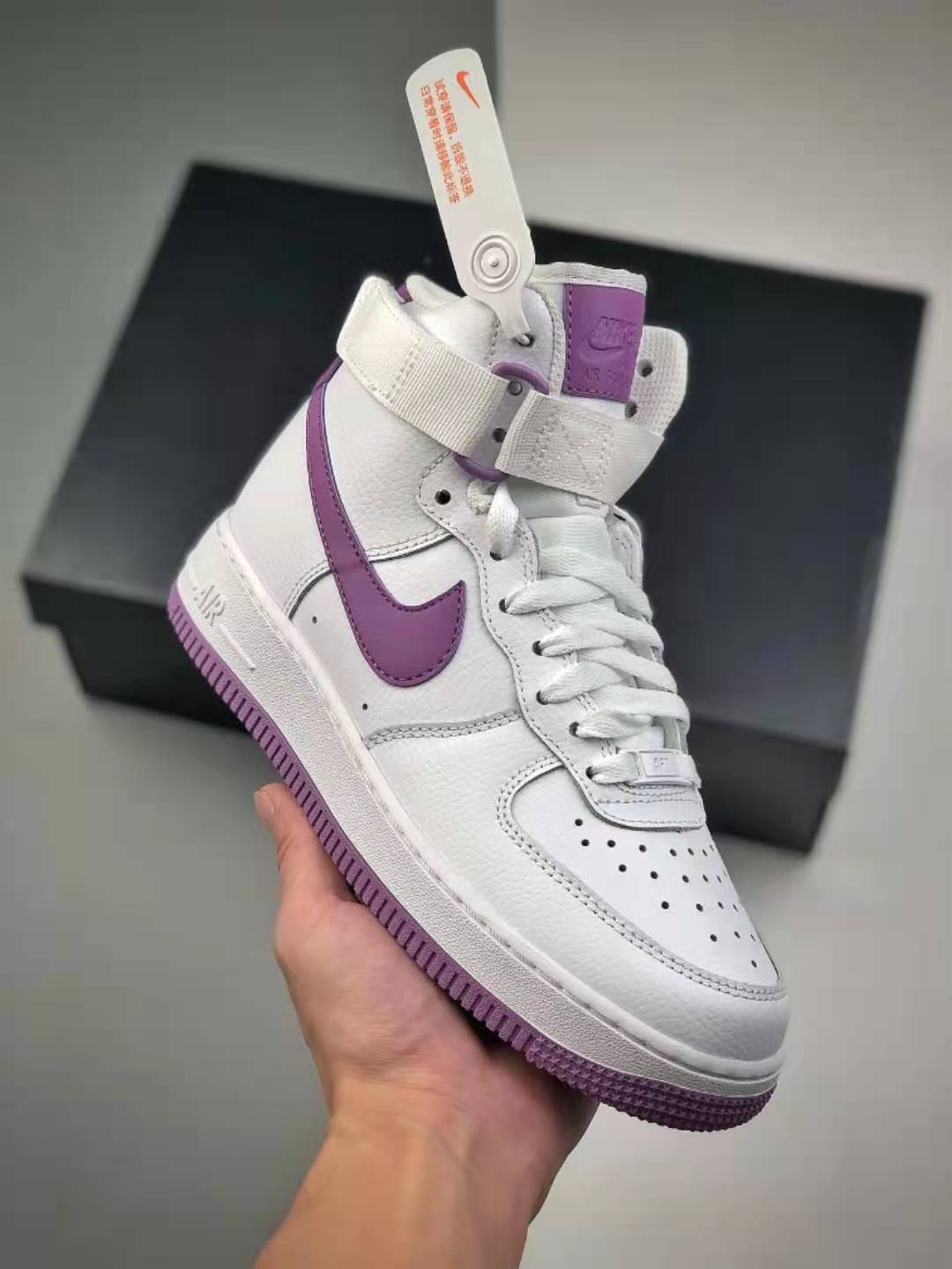 Nike Air Force 1 High 'White Dark Orchid' 334031-112 - Stylish and Classic Sneakers