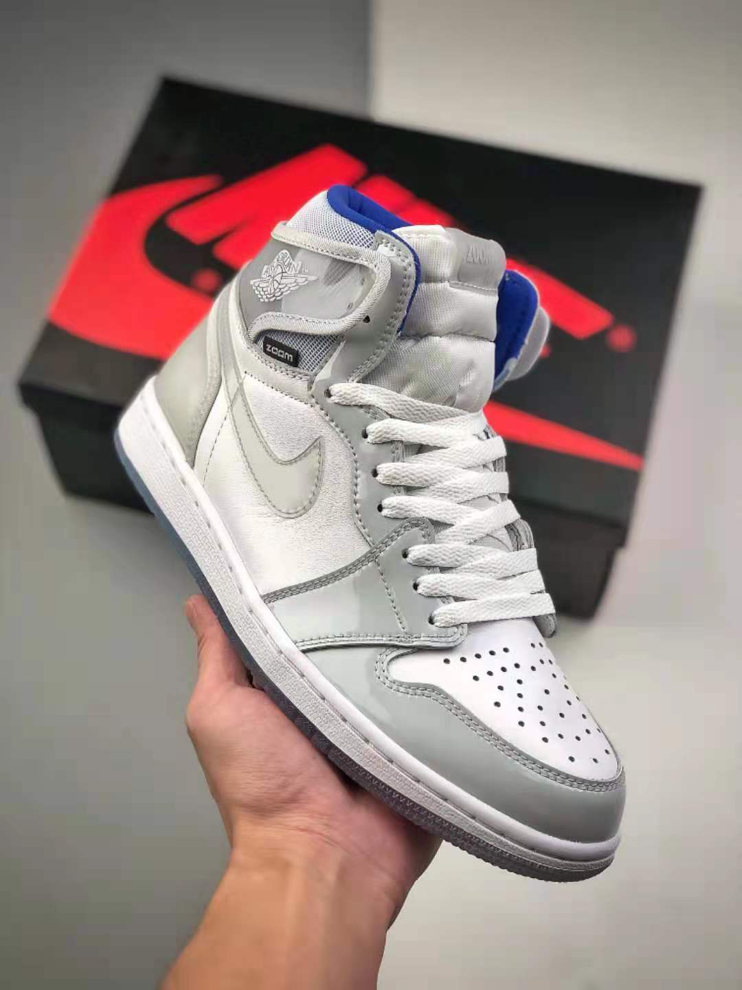Air Jordan 1 High Zoom 'Racer Blue' CK6637-104: Sleek Design & Superior Comfort