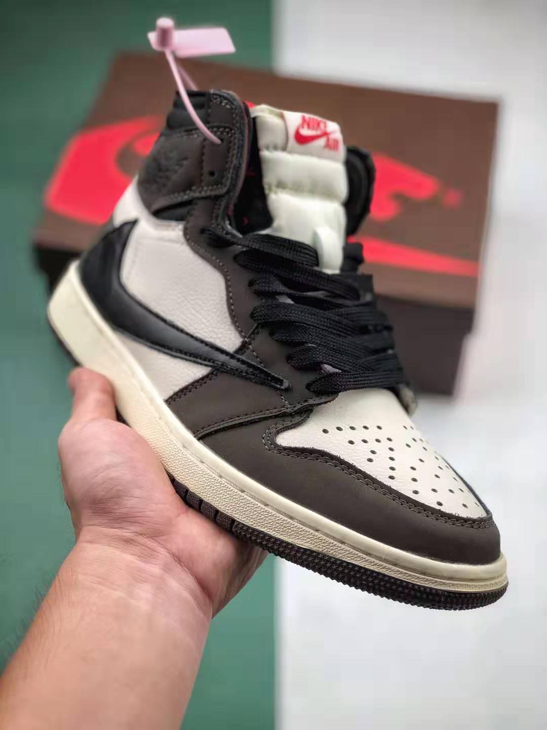 Travis Scott x Air Jordan 1 Retro High OG 'Mocha' CD4487-100