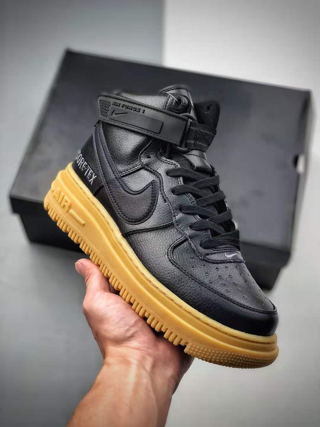 Nike Air Force 1 Gore-Tex Boot 'Black Gum' CT2815-001 - Premium Waterproof Shoes