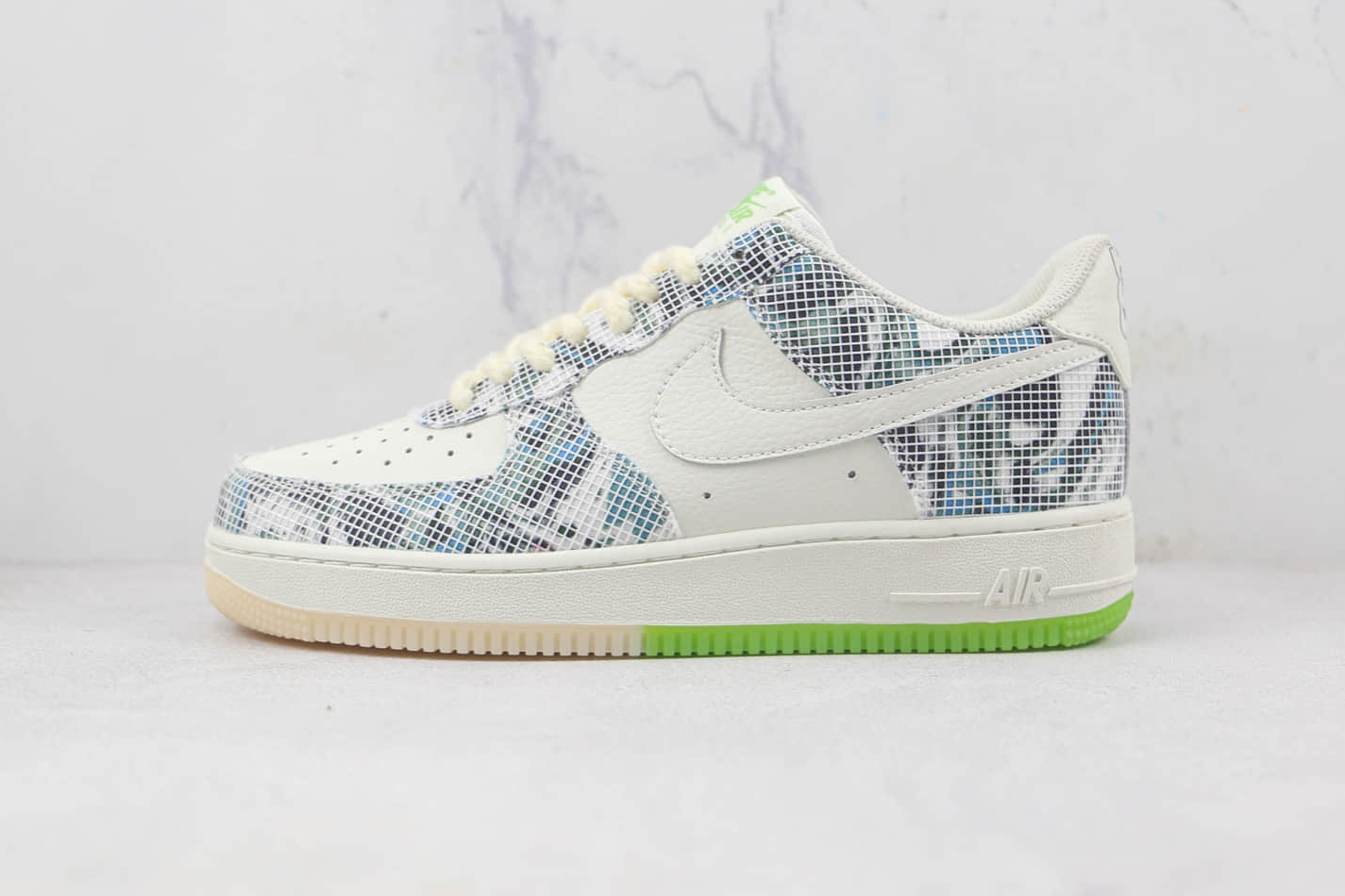 Nike Air Force 1 07 Low Lion Dance White Blue Green CW1888-716 | Stylish and Vibrant Sneakers