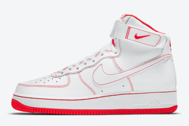 Nike Air Force 1 High White/Red CV1753-100 - Iconic Style and Striking Design