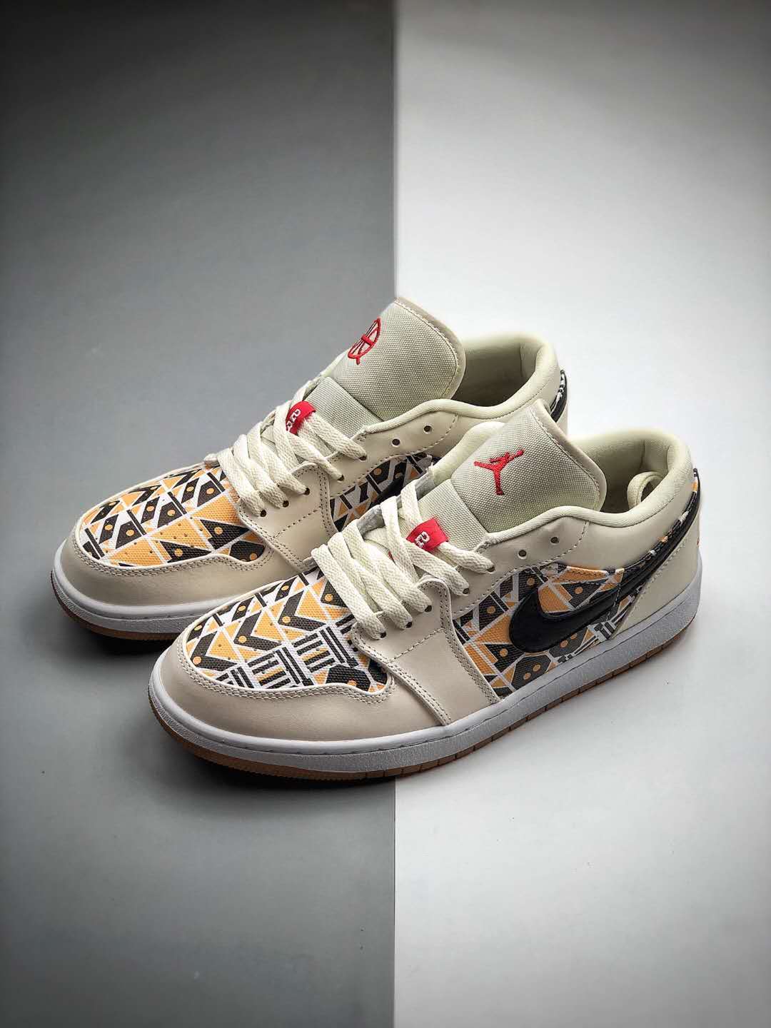 Air Jordan 1 Low White Red Black CJ4152-101 | Multi Color Stylish Sneakers