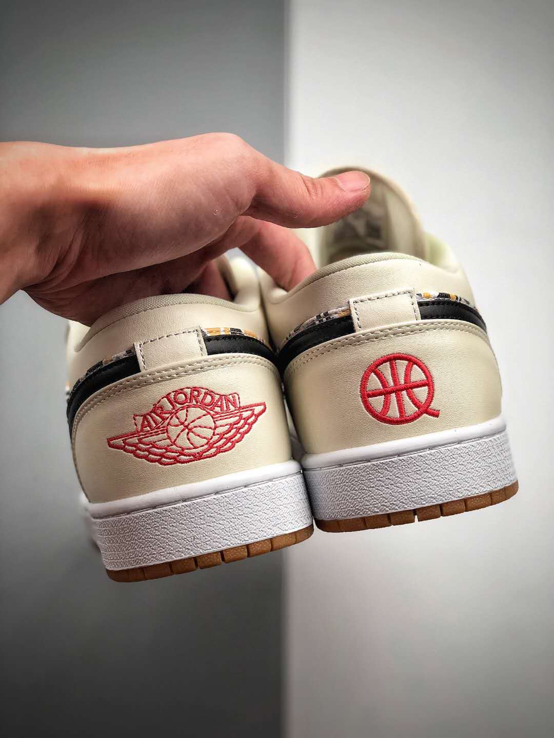 Air Jordan 1 Low White Red Black CJ4152-101 | Multi Color Stylish Sneakers