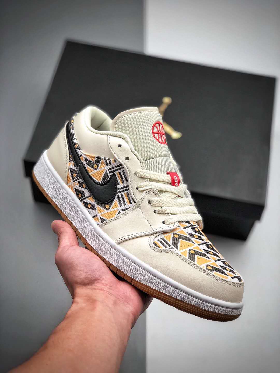 Air Jordan 1 Low White Red Black CJ4152-101 | Multi Color Stylish Sneakers