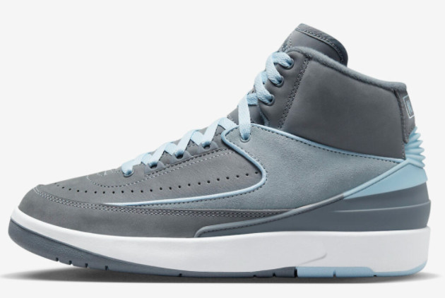 Air Jordan 2 'Cool Grey' Cool Grey/Ice Blue-White Sneakers | Latest Release
