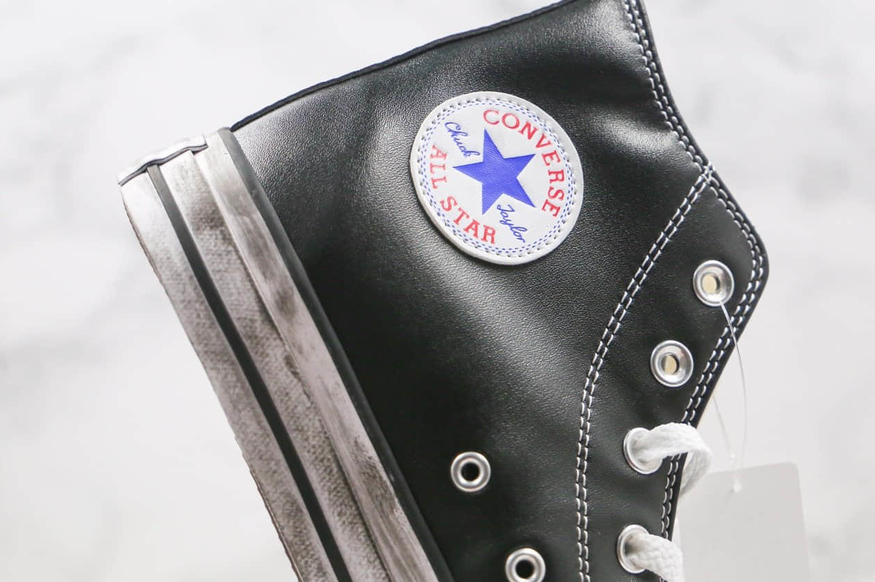 Converse Chuck Taylor All Star Vintage Leather Black White 158575C