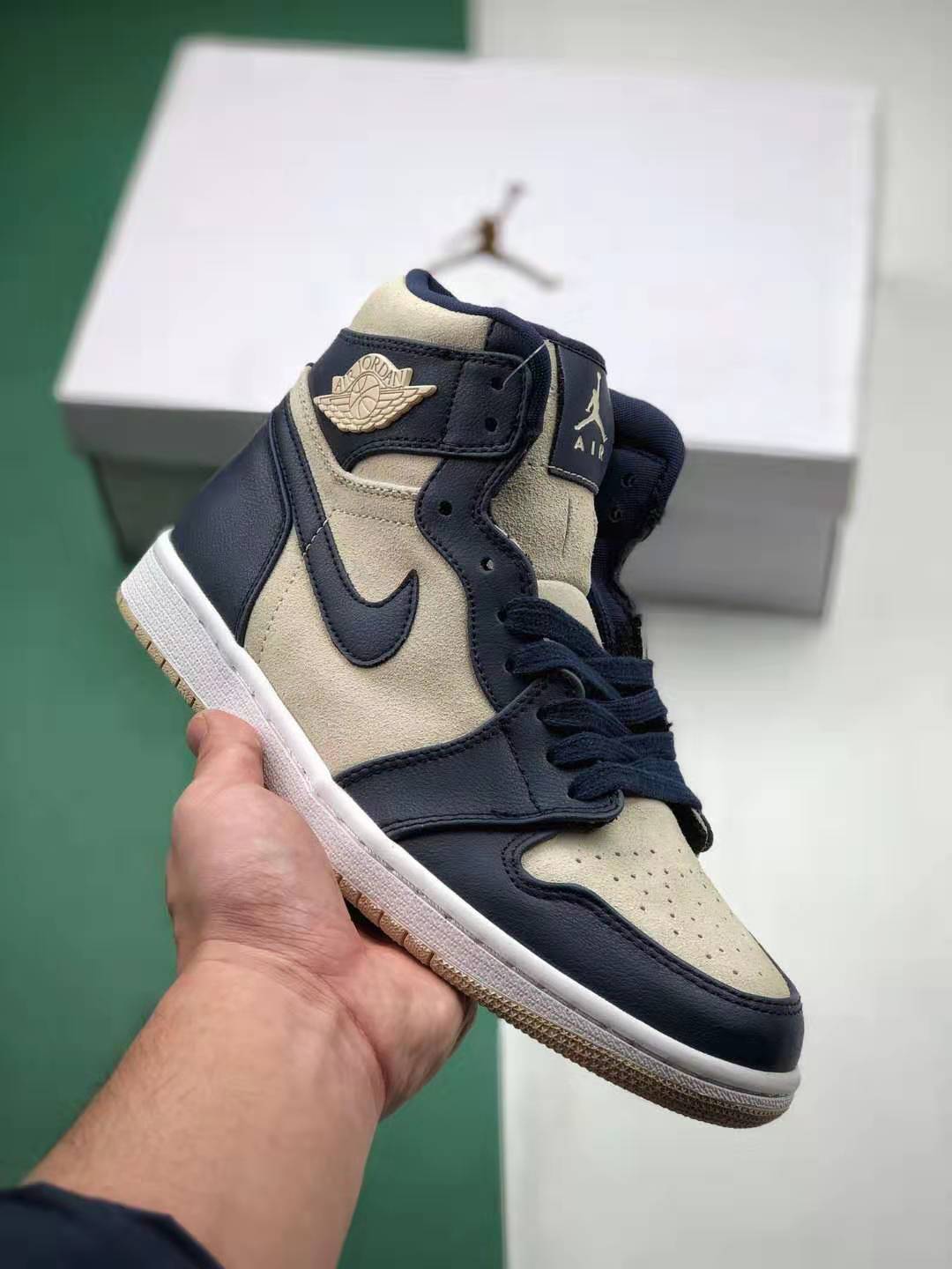 Air Jordan 1 High 'Navy Cream' AQ9131-401 | Premium Sneakers