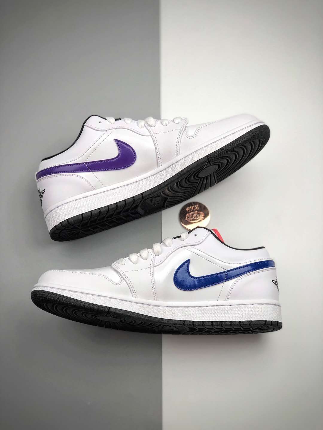 Air Jordan 1 Low 'Multi-Color Swoosh' CW7009-100: Stylish and Vibrant Sneakers