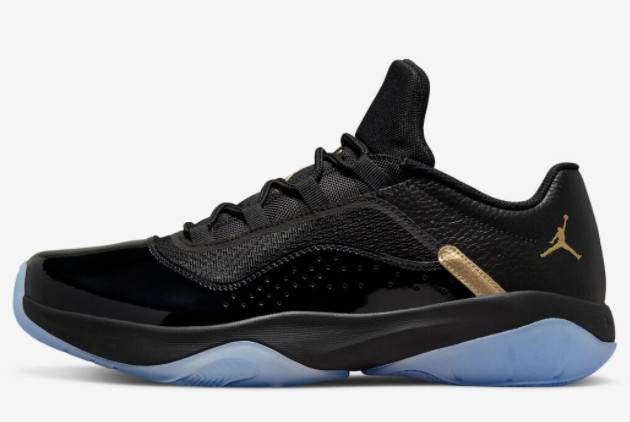 Air Jordan 11 CMFT Low Black Gold Black/Metallic Gold DO0613-007 - Stylish Sneakers with a Touch of Gold