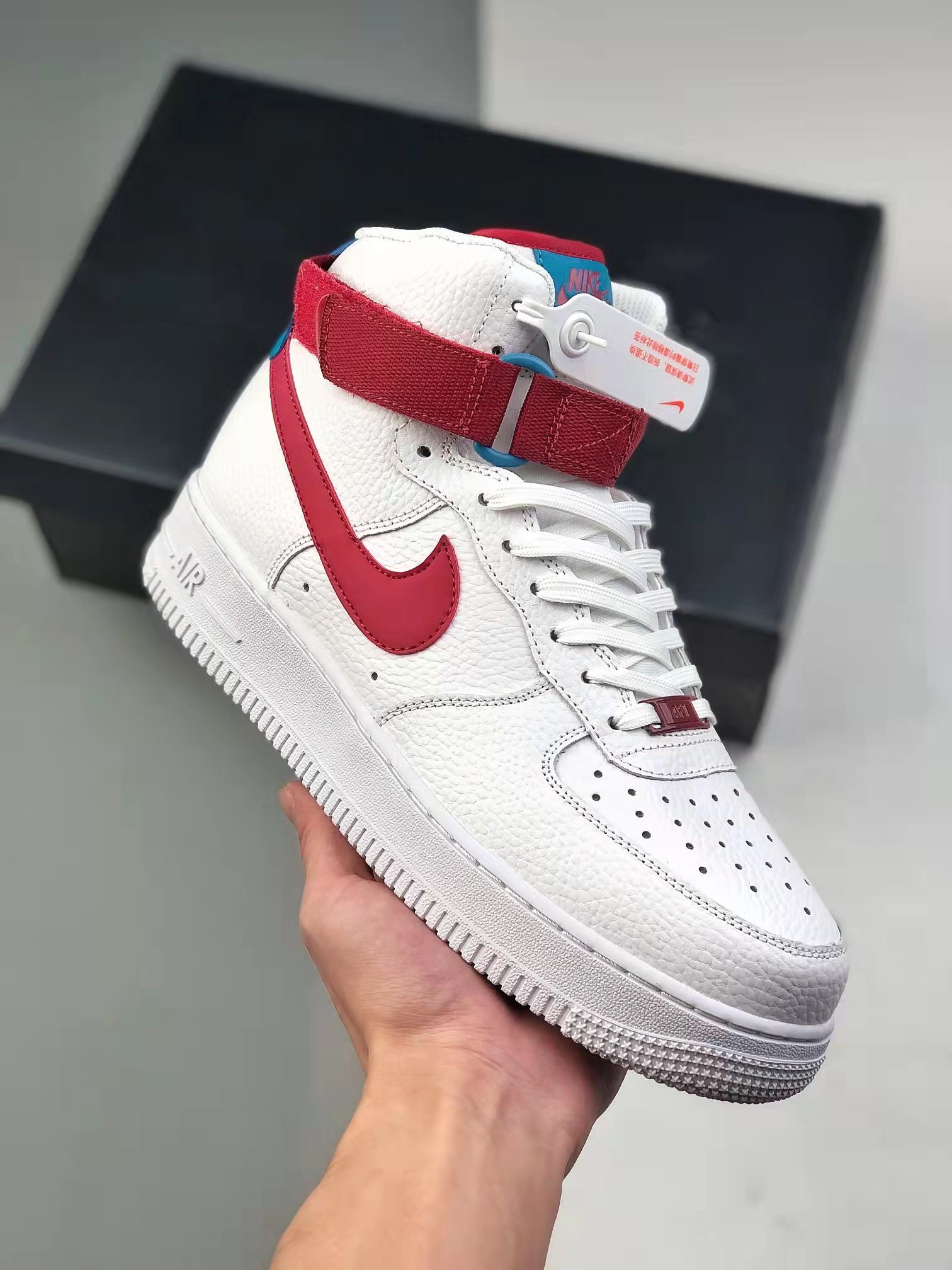 Nike Air Force 1 High 'White Team Red' 334031-119 - Classic Design with Premium Style