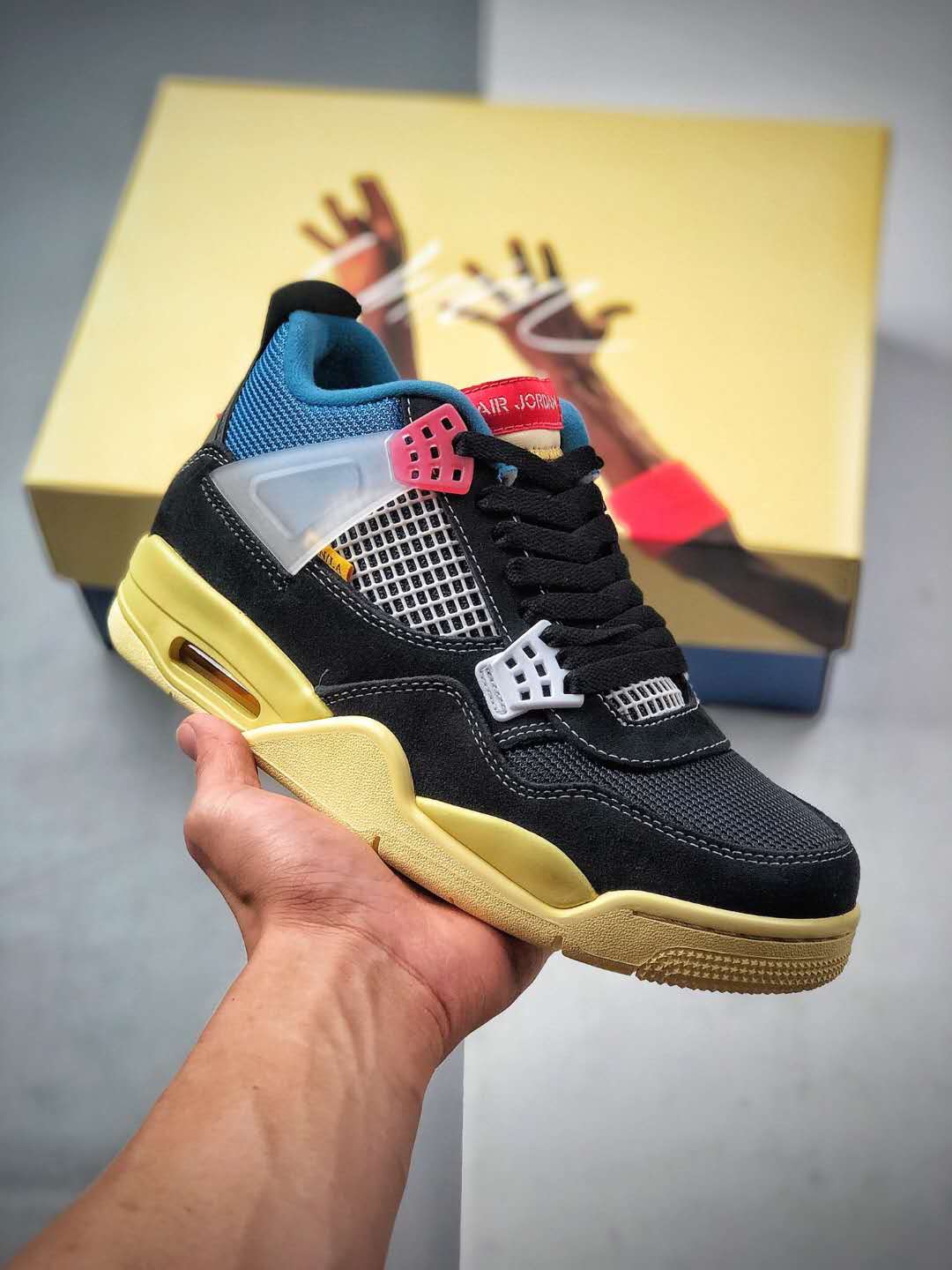 Union LA x Air Jordan 4 Retro 'Off Noir' DC9533-001