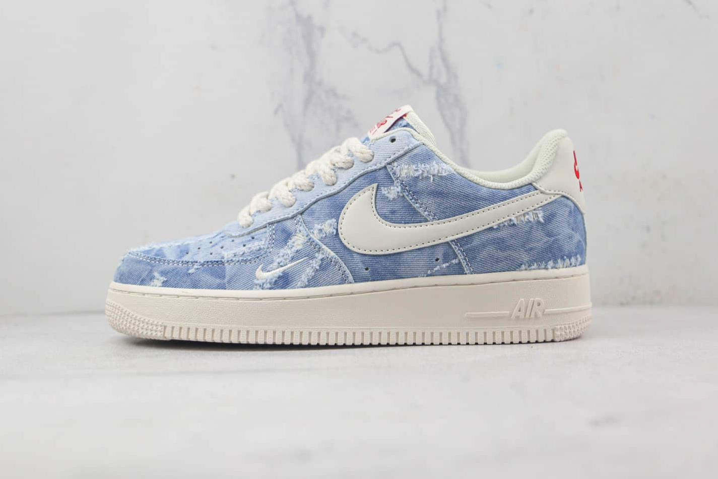 Nike Air Force 1 07 Low Denim Blue White Red DY1830-100 | Authentic Style and Comfort