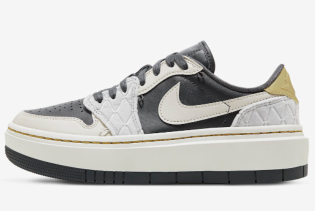 Air Jordan 1 Elevate Low Black/Grey-Gold DV1494-001 - Sleek and Stylish Sneakers