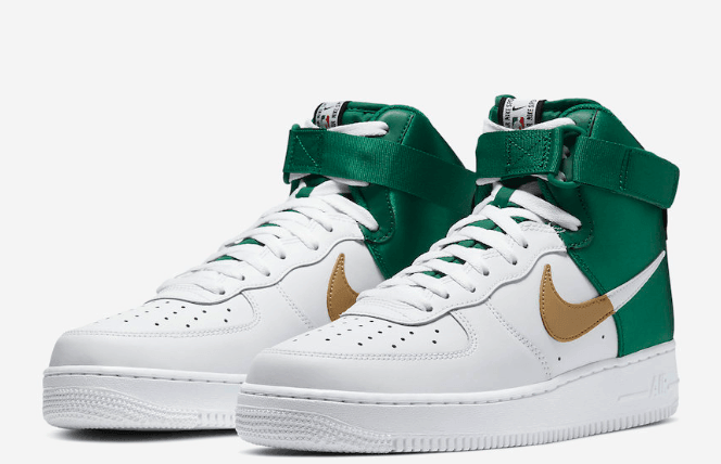 Nike NBA x Air Force 1 High 'Celtics Mint' BQ4591-100 - Official Release | Limited Edition | High-Top Sneakers
