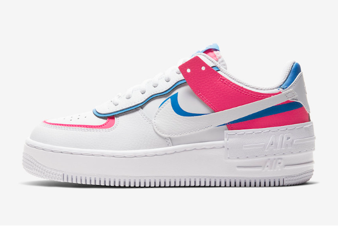 Wmns Nike Air Force 1 Shadow 'Cotton Candy' CU3012-111 - Vibrant and Playful Sneakers for Women | Free Shipping Available