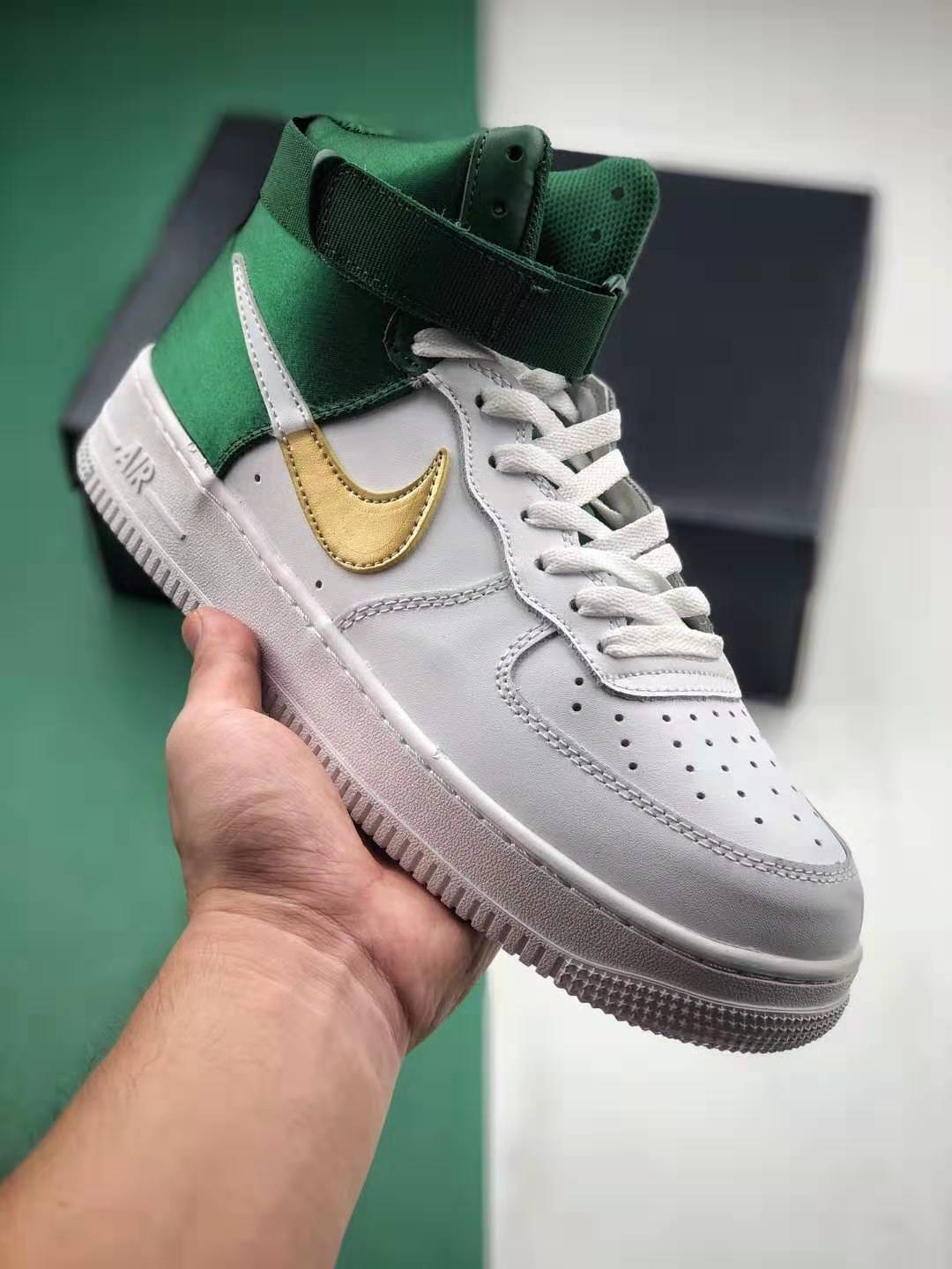Nike NBA x Air Force 1 High 'Celtics' BQ4591-100 - Authentic NBA Sneaker Collaboration
