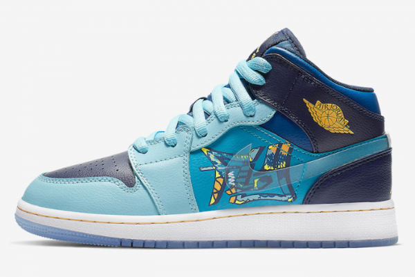 Air Jordan 1 Mid GS 'Fly' BV7446-400 | Youth Sneakers Inspired by Flight