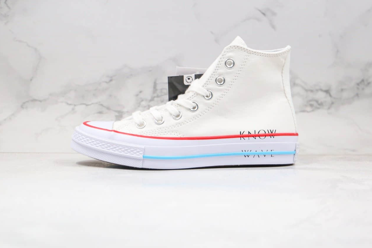 Converse CTAS 70 HI X KNOW WAVE White 161379C - Stylish and Classic Sneakers