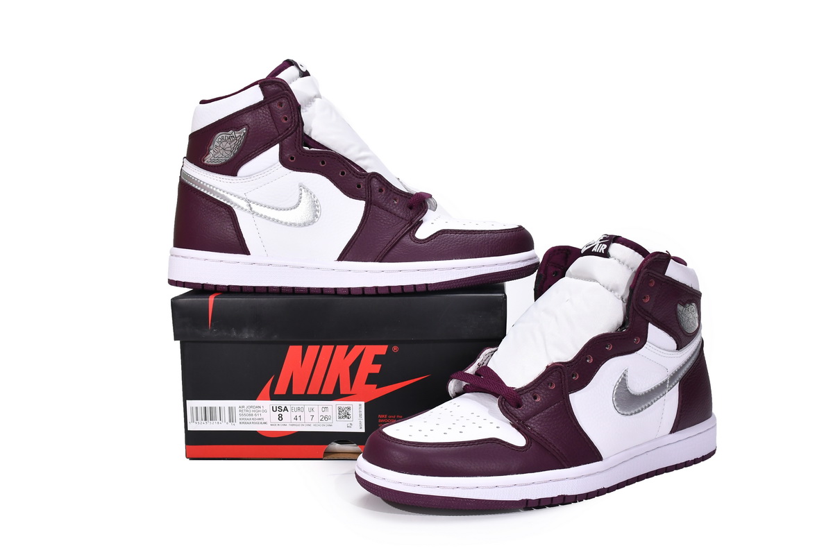 Air Jordan 1 Retro High OG 'Bordeaux' - Classic Style with a Rich Twist