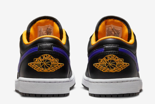 Air Jordan 1 Low 'Dark Concord' Sneakers - Black/Dark Concord-Taxi 553558-075