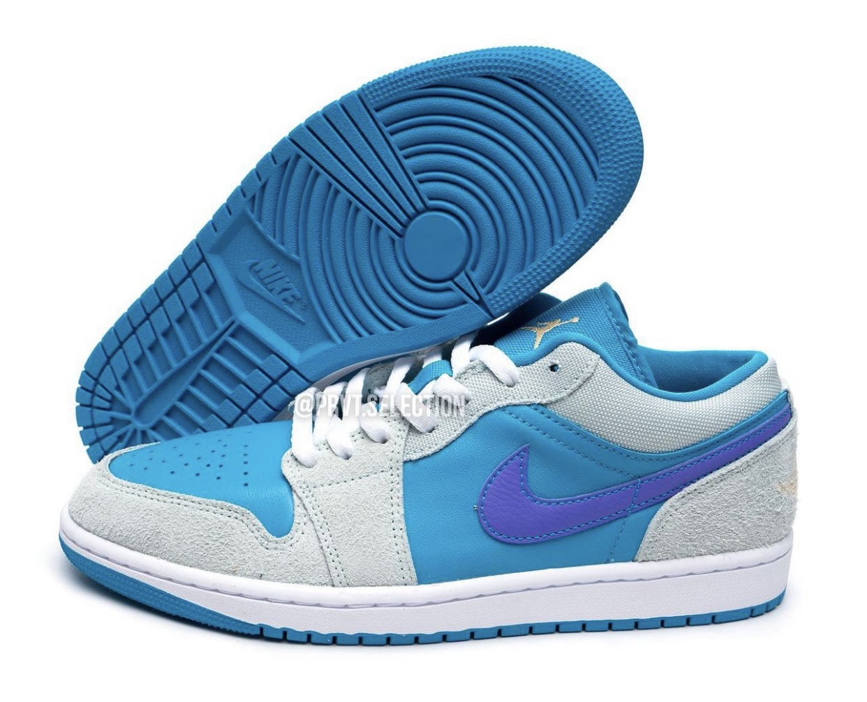 Nike Air Jordan 1 Low Aquatone Concord-Light Bone-Celestial Gold-White - Premium Sneakers for Style and Comfort