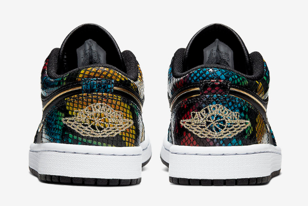 Air Jordan 1 Low 'BHM' Multicolor Snakeskin CW5580-001 - Stylish and Iconic Sneakers for Every Occasion