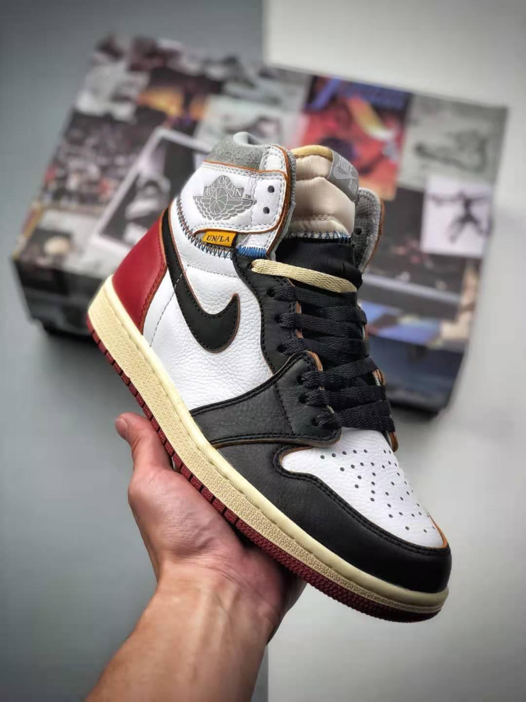 Union LA x Air Jordan 1 Retro High NRG 'Black Toe' BV1300-106 | Limited Edition Collab Sneaker