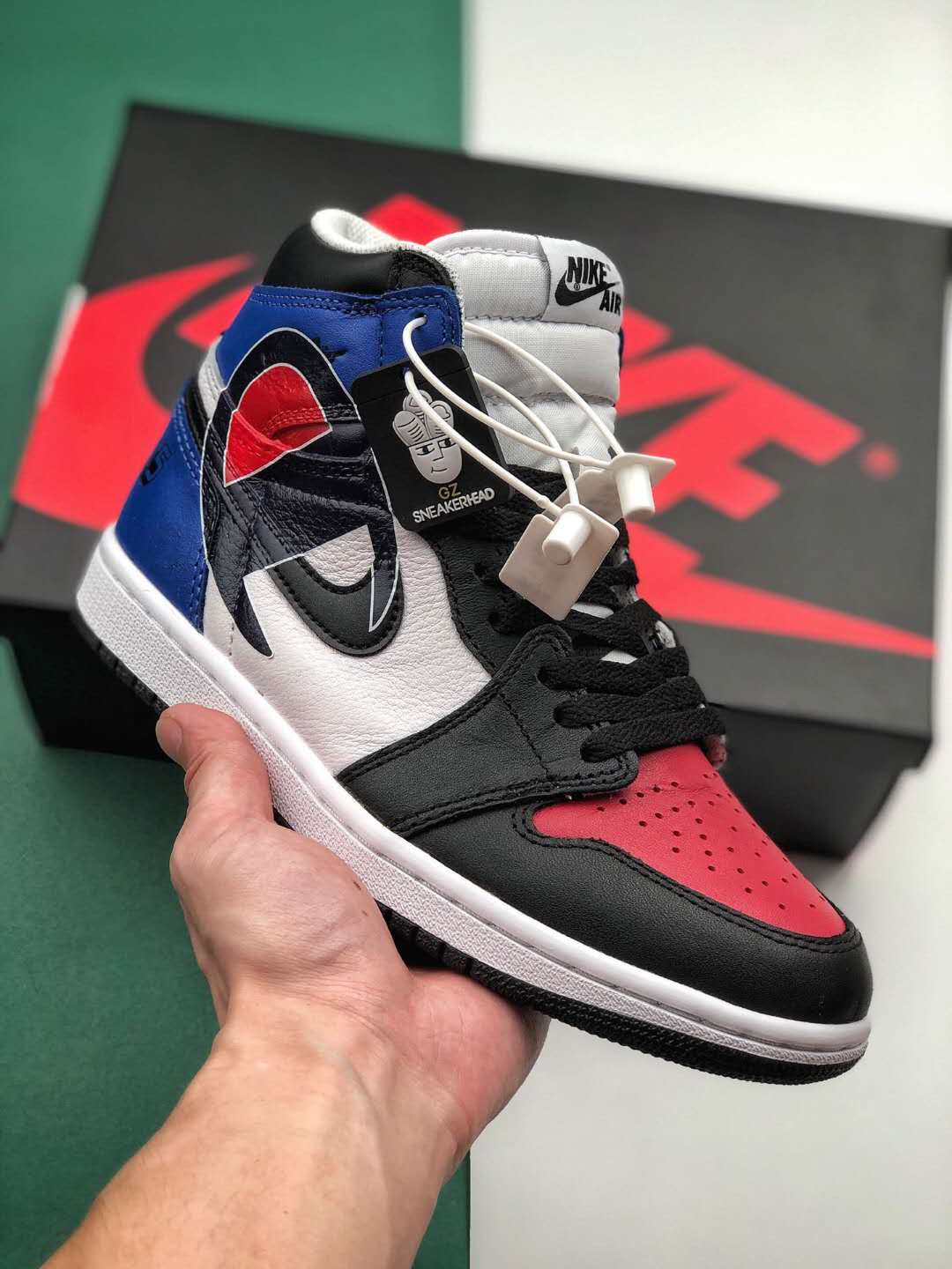 Air Jordan 1 Retro High OG Black Red Brilliant Blue DC7071-610 - Premium Style and Performance