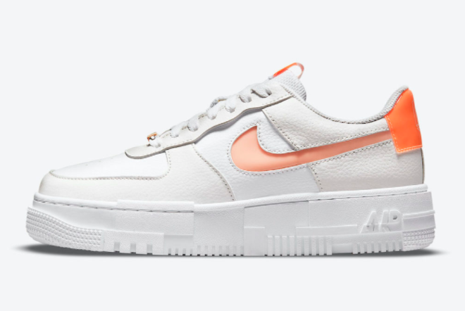 Nike Wmns Air Force 1 Pixel White Orange DM3036-100 - Stylish Women's Sneakers