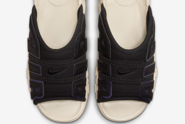Nike Air More Uptempo Slide Black/Multi-Color Sanddrift | FB7799-001